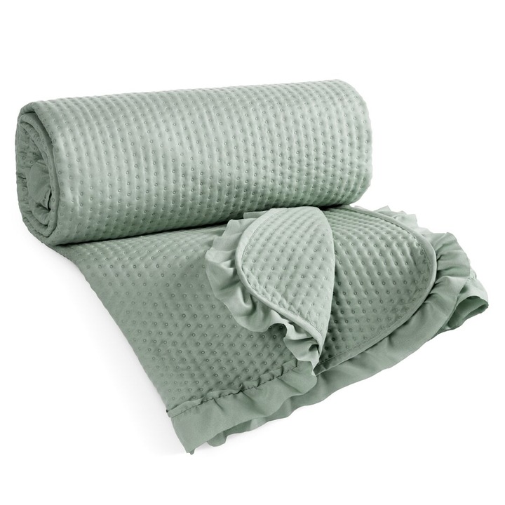 Cuvertura Eurofirany, 170x210cm, design cu puncte, usor de intretinut, colorat uniform