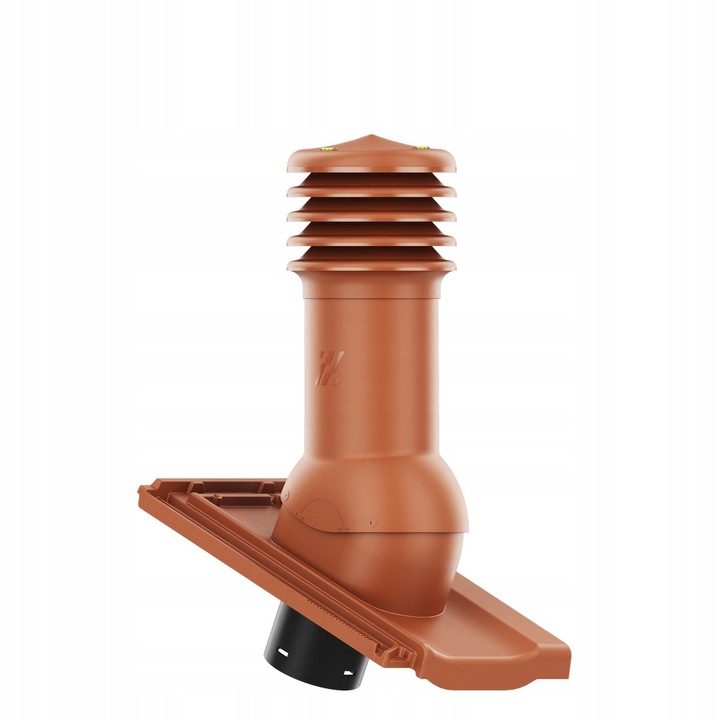 Completare set kominek ventilare HIVENT 125 mm, Krono-Plast, pentru acoperis Koda MIEDZIANA ANGOBA, inaltime 480 mm, polipropilena, cu niveluri