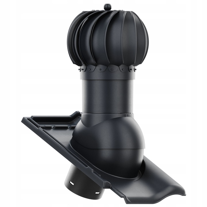 Forgó tetőventilátor, Krono-Plast, DN150mm, antracit, komplett szett
