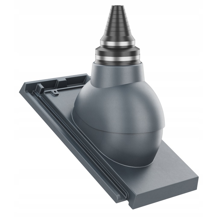 Cos de ventilatie Krono-Plast, Creaton Domino, antracyt, 37x46cm, 36cm