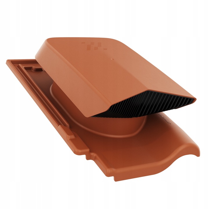 Ventilator polaciowy Krono-Plast, model Bogen Innovo 12, rosu, dimensiuni 440x270mm, set cu baza.