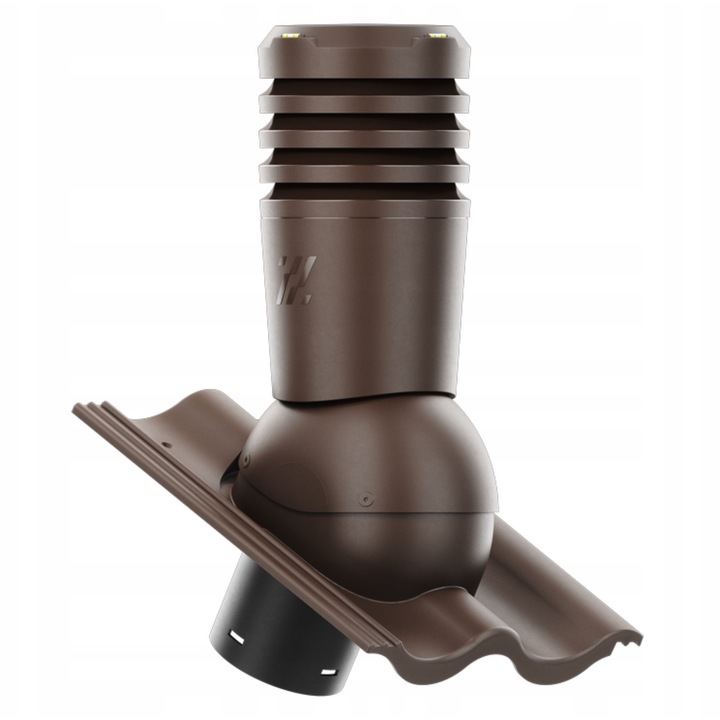 Kominek ventilator ECOLINE Premium, NELSKAMP SIGMA, 150mm, brown, set complet