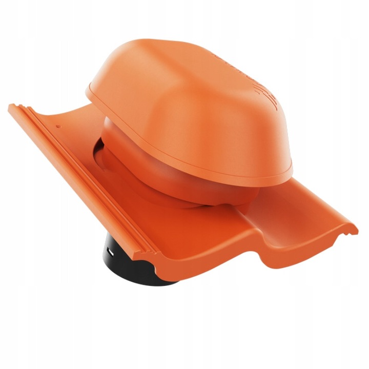 Completare set kominek sanitar KRONO-PLAST, 125mm, caramiziu, include capac, baza si tub de evacuare