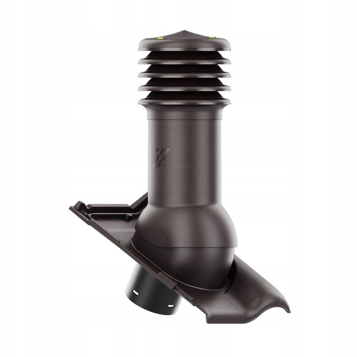 Completare set cominek ventilare HIVENT 125 mm, Krono-Plast, pentru tigla Monza Maduro, inaltime 480 mm, polipropilena, rezistent la UV