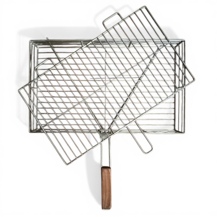 Grila intarita pentru gratar 300x500x52 mm