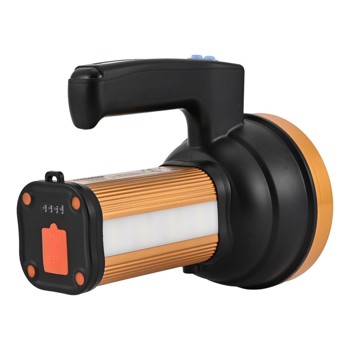 Lanterna LED Reincarcabila Vision Touch VFLCH01N, alimentare cu acumulator, iluminare ambientala, utilizare in mana