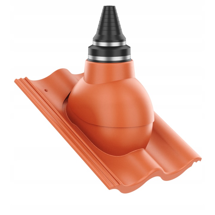 Cos de ventilatie Krono-Plast, model BENDERS PALEMA, culoare caramizie