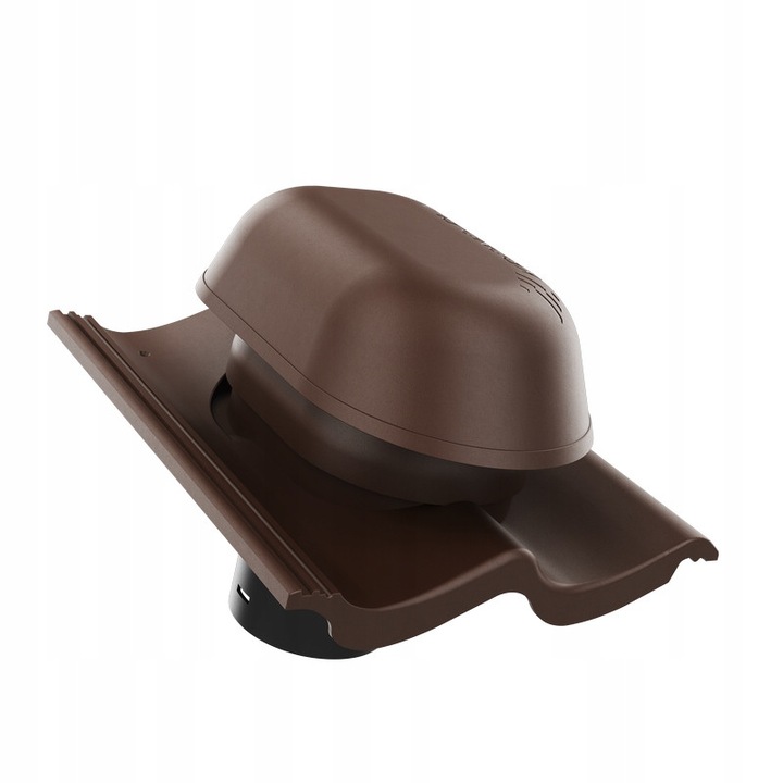 Completare set kominek sanitar KRONO-PLAST, fi 150mm, culoare maronie, material polipropilena, include capac, baza si tub de evacuare