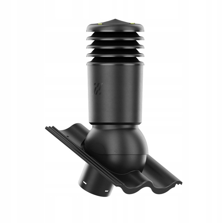 Completare set cominek ventilare ocieplon HIVENT 150mm pentru tigla SIGMA, negru, 480mm