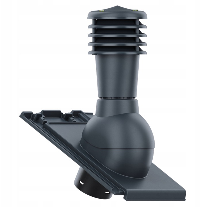 Kominek Ventilatie SmartLine, Krono-Plast, ceramica, antracit, DN125mm, H456mm, set complet