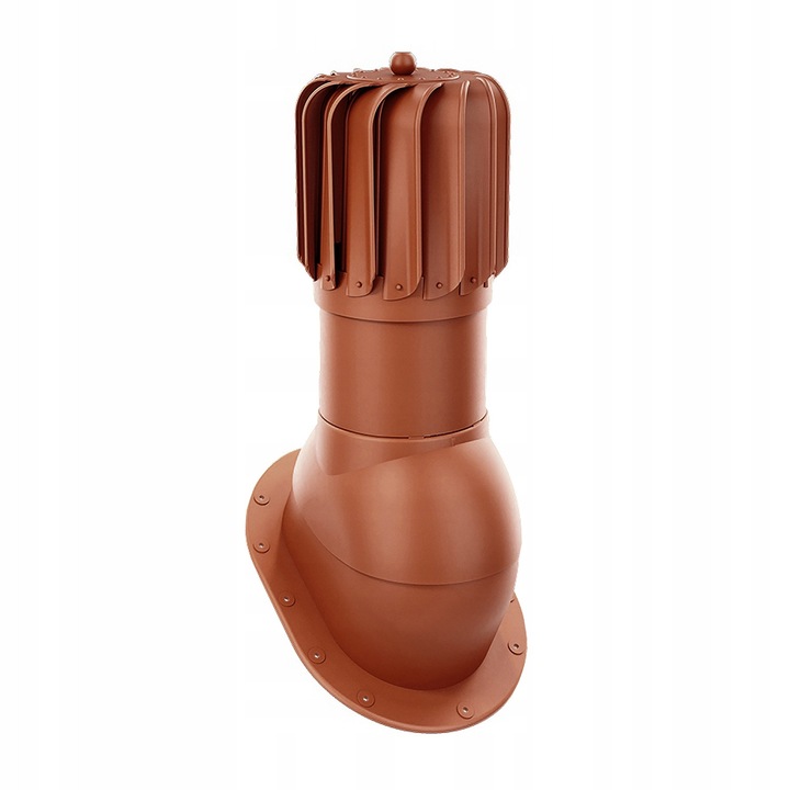 Krono-Plast DN 150mm, 500mm forgó ventilátor kosár, téglavörös színű, komplett szett