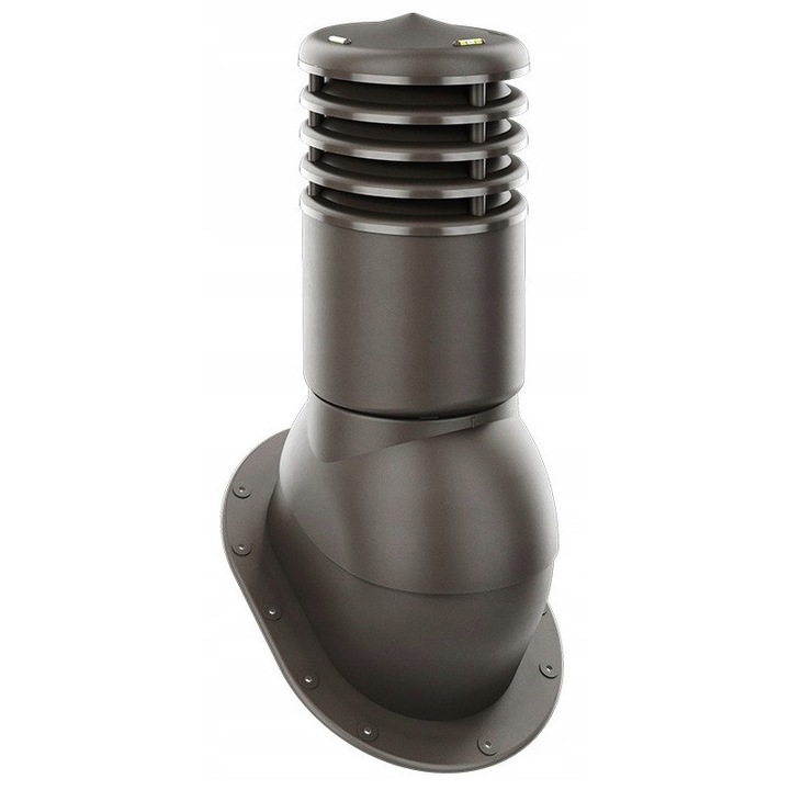 Kominek Ventilatie Ocieplon 150mm, Culoare Ciemna, Set Complet cu Instructiuni