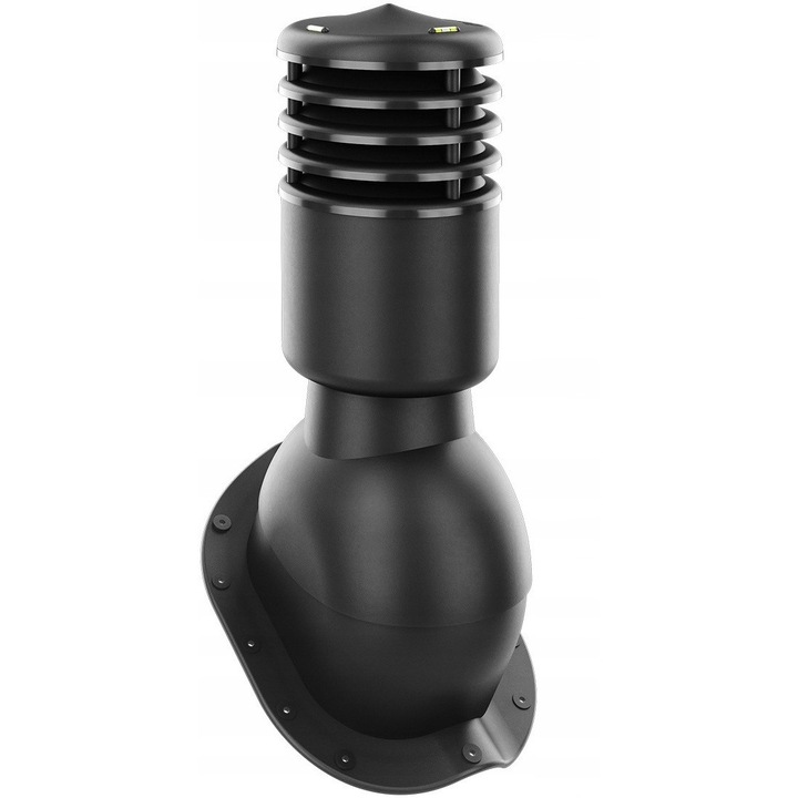 Kominek Ventilatie SmartLine, Izolat, DN125mm, Negru, Set complet