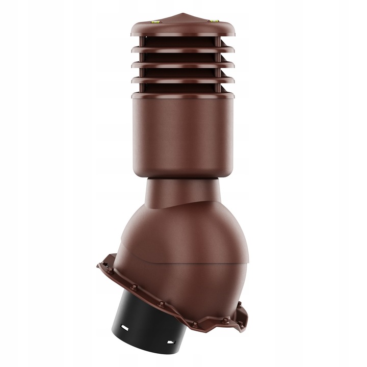 Kominek ventilat SMARTLINE 125 mm, Krono-Plast, color BRAZ RAL 8017, cu niveluri, set complet