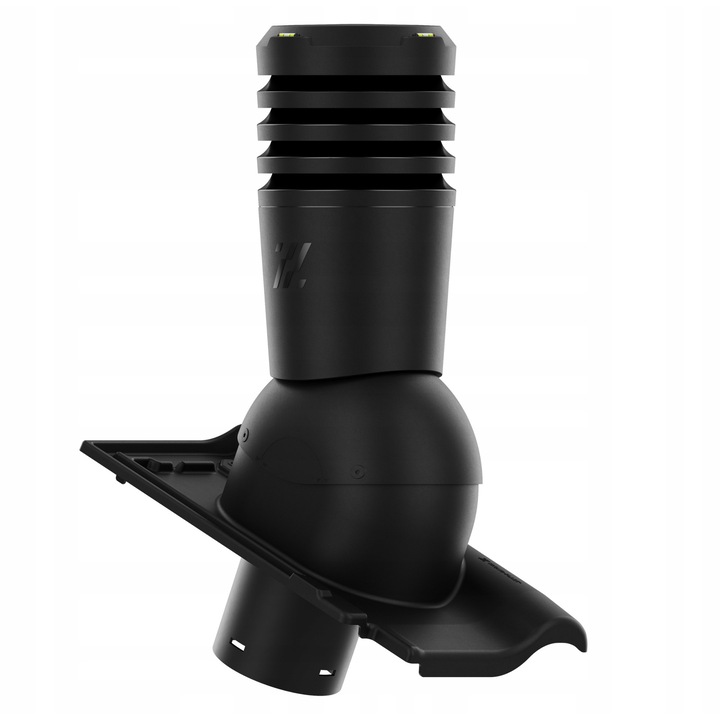 Kominek ventilator ECOLINE PREMIUM, Krono-Plast, 125 mm, negru, set complet