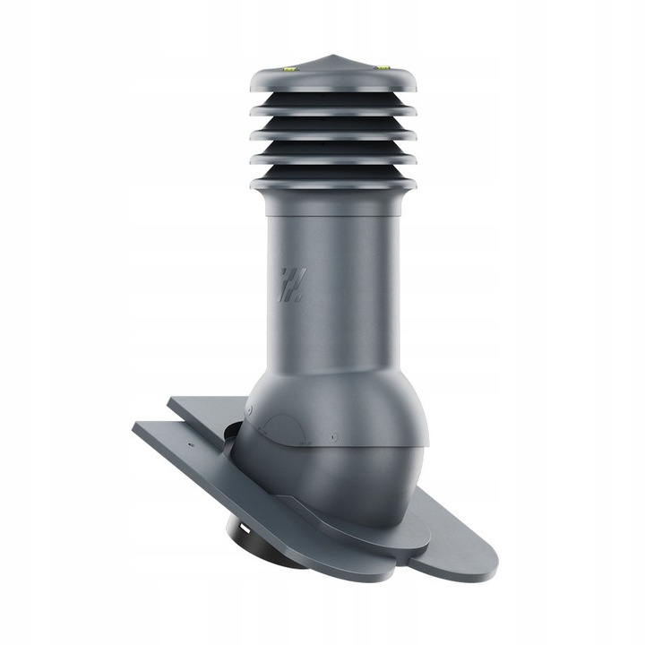 Cos acoperis, KRONO-PLAST, ventilare 125mm, antracit, set complet