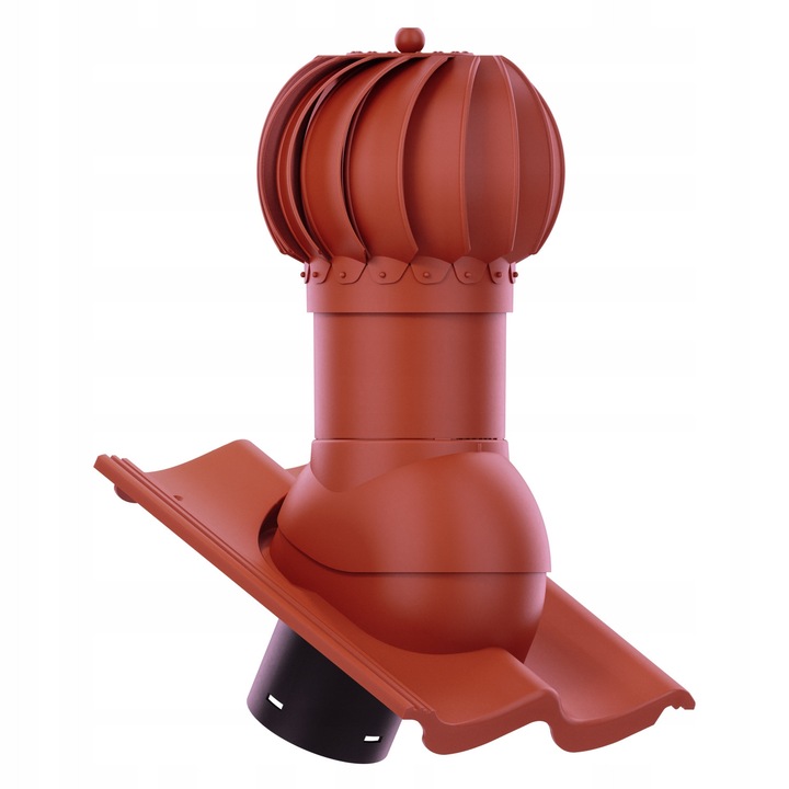 Krono-Plast szellőzőkosár 125 mm, piros