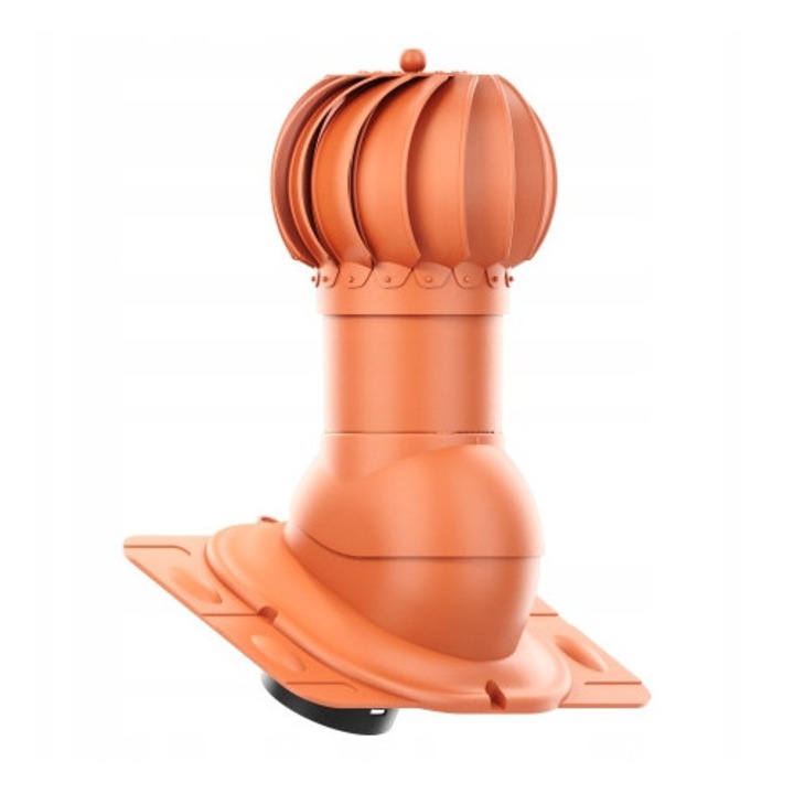 Krono-Plast forgó szellőzőkosár 150 mm, téglavörös színű