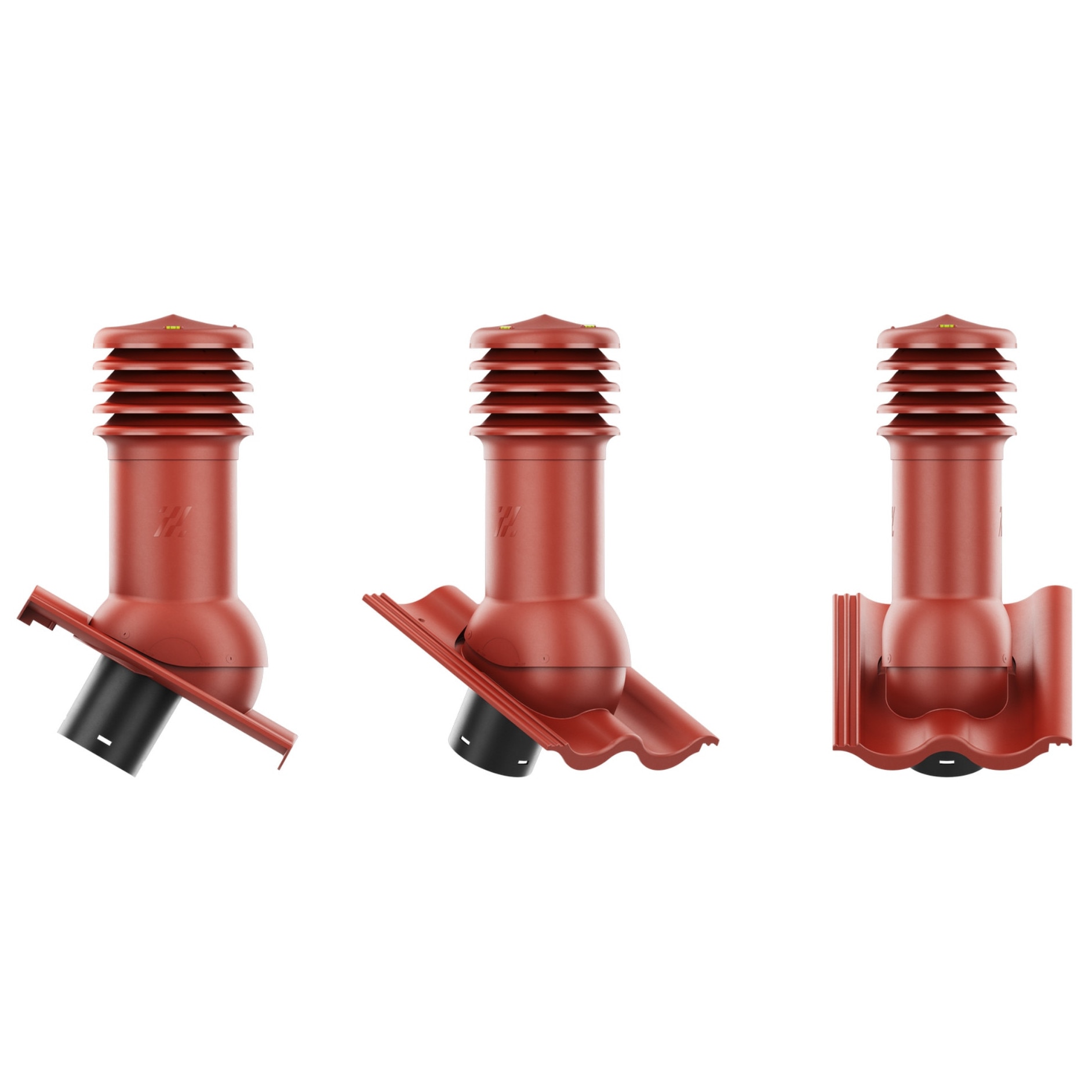 Componente acoperis, Kominek ventilare HIVENT 125 mm, 480 mm inaltime ...