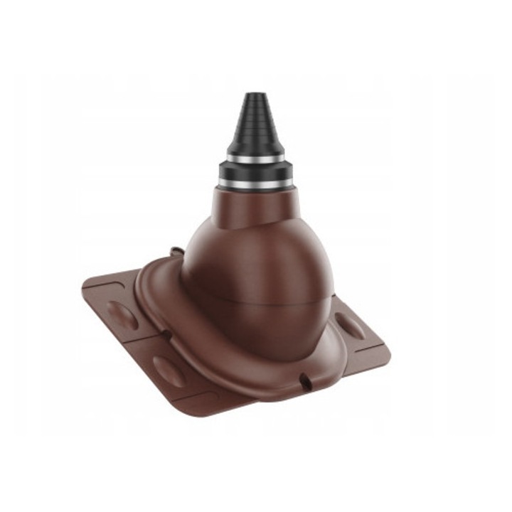 Cos de ventilatie Krono-Plast, universal, EPDM, brown RAL 8017, 330x445mm