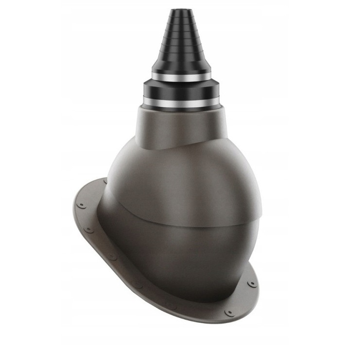 Accesoriu antena Krono-Plast, pentru acoperisuri plate, culoare ciemny braz RAL 8019, dimensiune 19-90mm