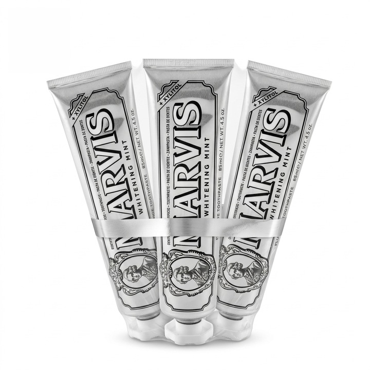 Комплект 3 пасти за зъби Marvis Whitening Mint, 255 мл, мента