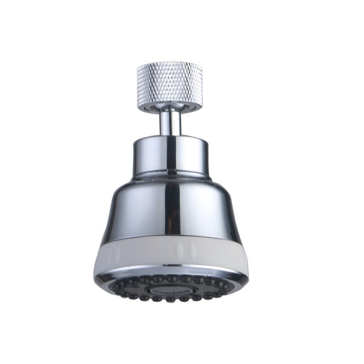 Accesoriu pentru baterie sanitara, cap de robinet cu 4 moduri de pulverizare, extensie rotativa 360, economisire apa, argintiu