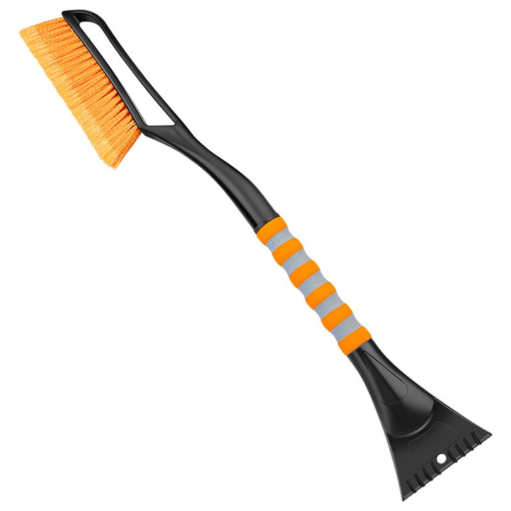 Perie de zapada si racleta 27 inch, detasabila, ABS, portocalie