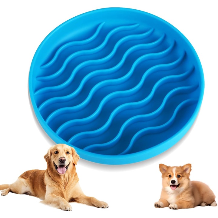 Castroane pentru pisici, ceramica, design labirint, antiderapant, multicolor, 20x20cm