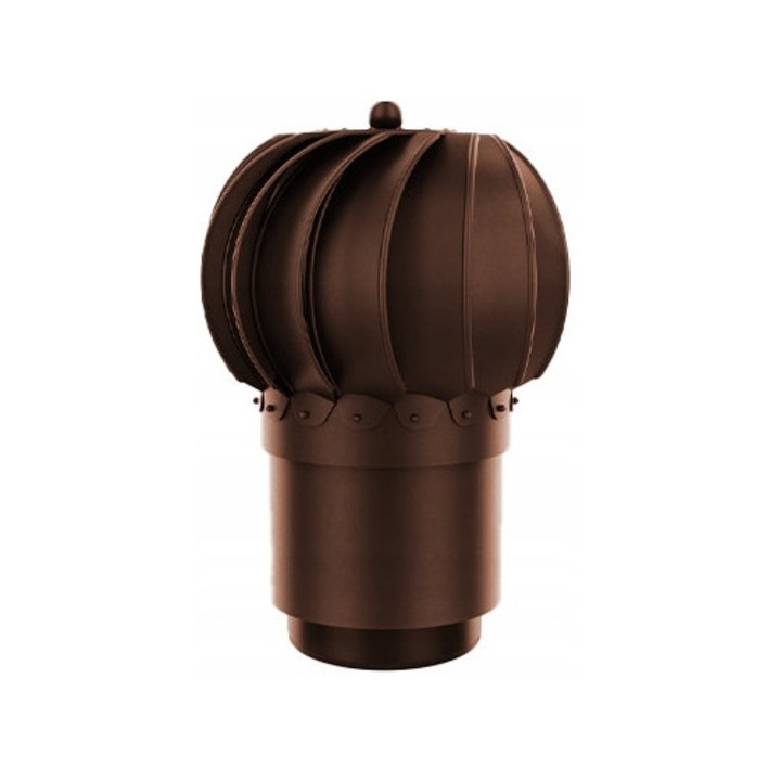 Nasada Kominowa Obrotowa, Krono-Plast, 150x110mm, Braz 8017, pentru ventilatie