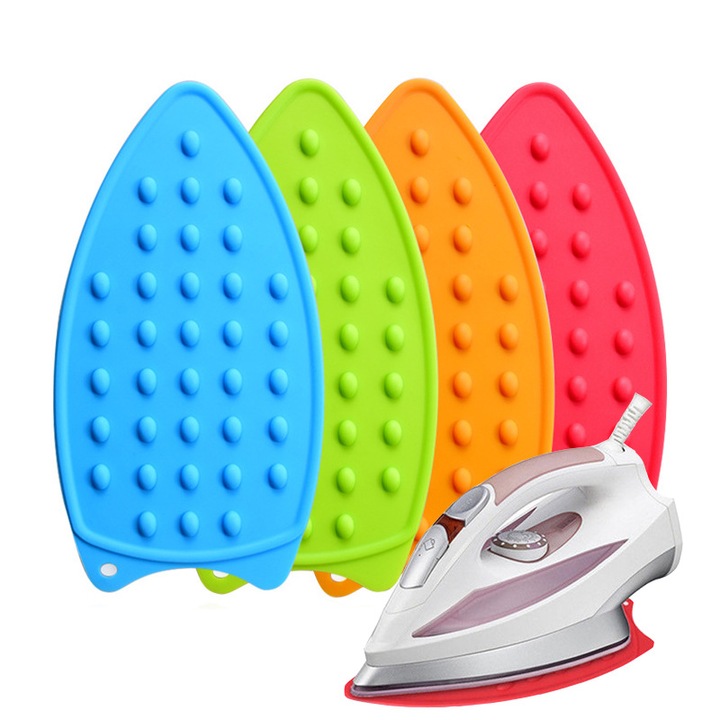 Set suporturi din silicon pentru fier de calcat, rezistente la caldura, grosime mare, multicolor, 4 bucati