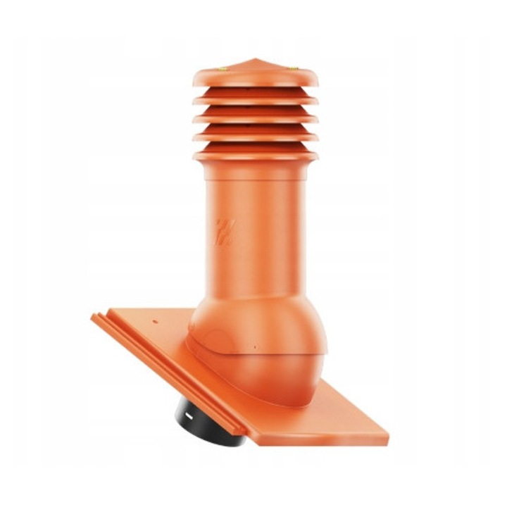 Kominek ventilat HIVENT 150mm, set cu niveluri, pentru tigla IBF AARHUS CEGLASTY, 480mm, polipropilena