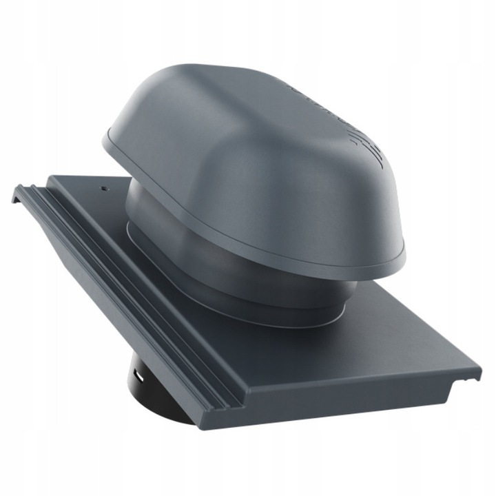 Cos de ventilatie sanitar KRONO-PLAST, fi 125mm, antracit, set complet