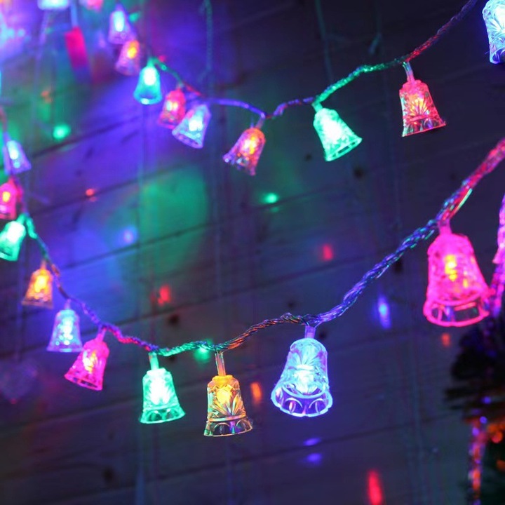 LED lámpák, harang design, többszínű, kerti, parti és rendezvény világítás szett