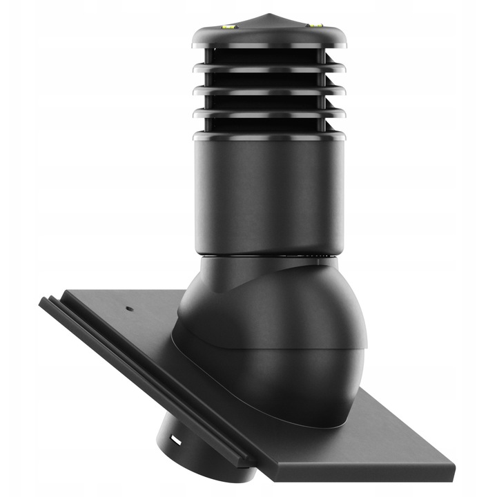 SMART szellőzőkosár 150 mm, NELSKAMP PLANUM, matt fekete, komplett készlet rámpával és szerelési útmutatóval