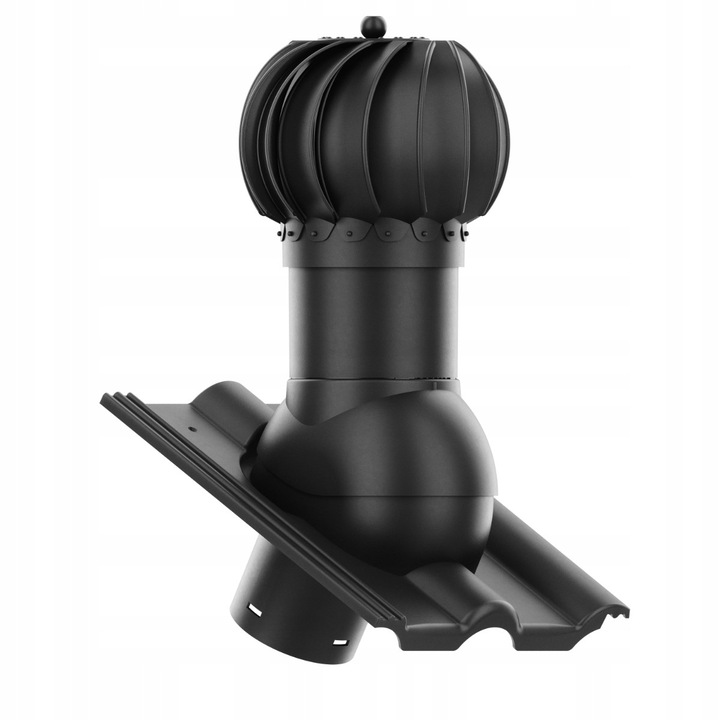 Ventilációs kosár 150mm, Krono-Plast, forgatható, fekete, komplett szett