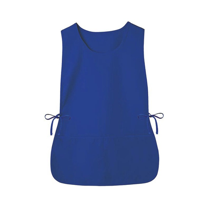 Sort de bucatarie, pulover, fara maneci, albastru, cu buzunar, impermeabil