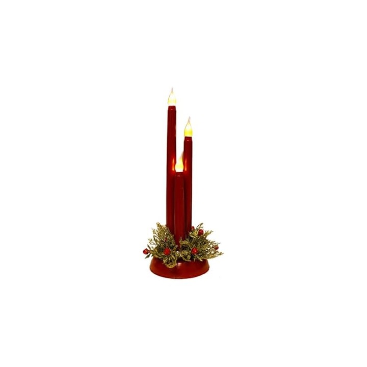 Lumanari LED fara flacara, set de candele stralucitoare, alimentate cu baterii, multicolor, reutilizabile