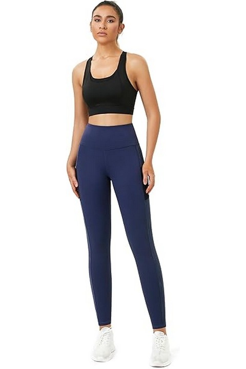 Colanti de dama Flatik cu buzunare, bleumarin, Bleumarin