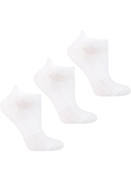 Sosete dama Moraj, 3-pak, alb, 42-45, rapid uscare, unisex