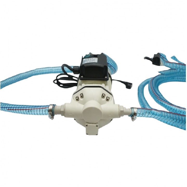 Pompa de transfer electrică Breckner, 220V/330W, debit 40L/min, cu furtun de 2m și pistol, IP55