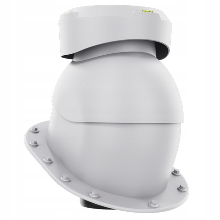 Kominek ventilator canalizare fi110 Krono-Plast, gri RAL 7036, set complet, dimensiuni 322x240mm