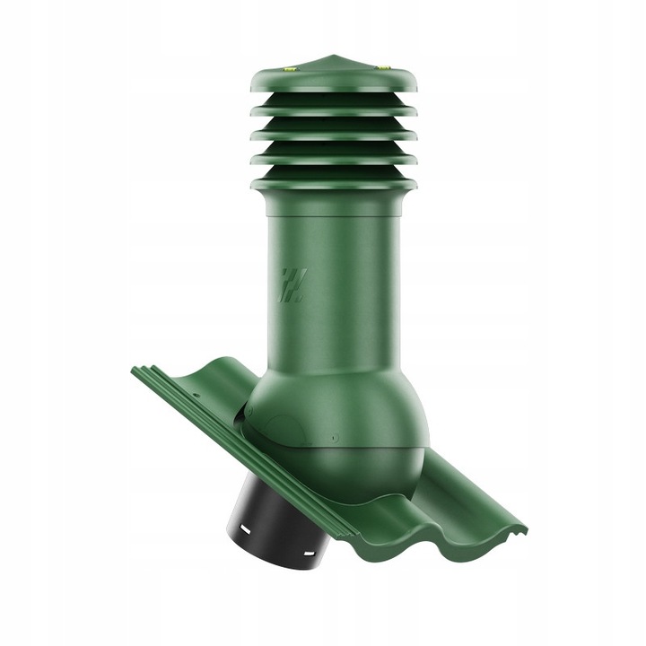 Completare set cominek ventilare HIVENT 150mm, Krono-Plast, verde deschis/oliv, 480mm, cu niveluri pentru montaj
