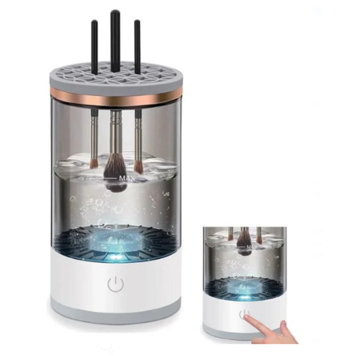 Aparat Electric 8W Negru de Curatat Pensule Machiaj cu USB