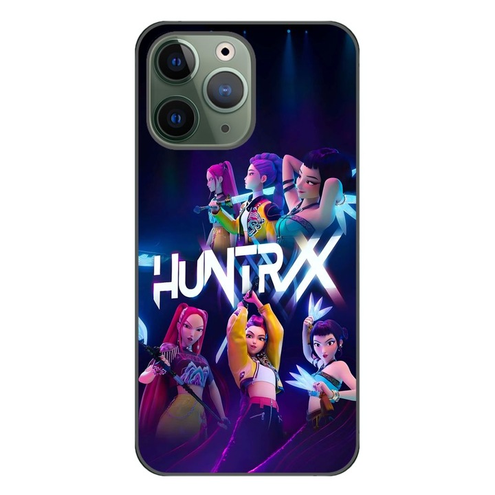 Carcasa HC KPop Demon Hunters pentru iPhone 11 Pro, silicon TPU, transparentă, ușoară