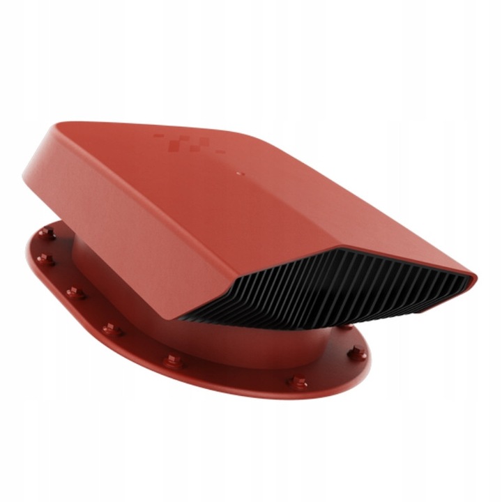 Ventilator de acoperis Krono-Plast, rosu RAL 3009, dimensiuni 32x24cm