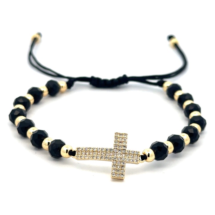 Brățară Dreamy, placată cu aur 18k, ajustabilă, metal, 15-25 cm