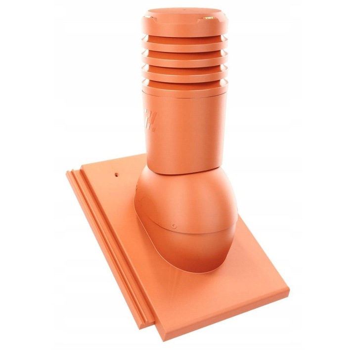 Kominek Ventilatie EcoLine, Krono-Plast, Ceglast, DN125mm, H456mm, set complet