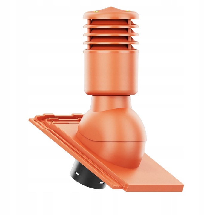Kominek Ventilatie Set, Krono-Plast, SmartLine, Ocieplon, Ceglasty, DN125mm, H456mm, 37x46cm