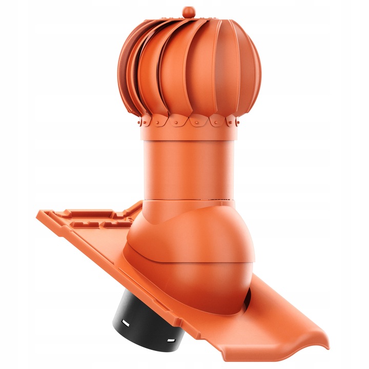 Tetőszellőző, forgó, ROTOLINE 150 mm, Krono-Plast, piros, KORAMIC ALEGRA 9 cseréphez